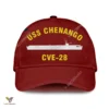 Uss Chenango Cve-28 Classic Baseball Cap Gift For Navy Veteran, Custom Print/embroidered Us Navy Ships Classic Cap