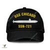 Uss Chicago Ssn-721 Classic Baseball Cap Gift For Navy Veteran, Custom Print/embroidered Us Navy Ships Classic Cap