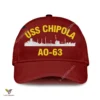 Uss Chipola Ao-63 Classic Baseball Cap Gift For Navy Veteran, Custom Print/embroidered Us Navy Ships Classic Cap