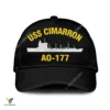 Uss Cimarron Ao-177 Classic Baseball Cap Gift For Navy Veteran, Custom Print/embroidered Us Navy Ships Classic Cap