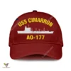 Uss Cimarron Ao-177 Classic Baseball Cap Gift For Navy Veteran, Custom Print/embroidered Us Navy Ships Classic Cap