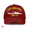 Uss Cinchona An 12 Classic Baseball Cap Gift For Navy Veteran, Custom Print/embroidered Us Navy Ships Classic Cap