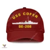 Uss Cofer De-208 Classic Baseball Cap Gift For Navy Veteran, Custom Print/embroidered Us Navy Ships Classic Cap