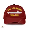 Uss Colorado Ssn-788 Classic Baseball Cap Gift For Navy Veteran, Custom Print/embroidered Us Navy Ships Classic Cap