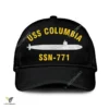 Uss Columbia Ssn 771 Classic Baseball Cap Gift For Navy Veteran, Custom Print/embroidered Us Navy Ships Classic Cap