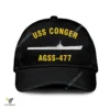 Uss Conger Agss-477 Classic Baseball Cap Gift For Navy Veteran, Custom Print/embroidered Us Navy Ships Classic Cap