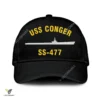 Uss Conger Ss-477 Classic Baseball Cap Gift For Navy Veteran, Custom Print/embroidered Us Navy Ships Classic Cap