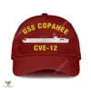 Uss Copahee Cve-12 Classic Baseball Cap Gift For Navy Veteran, Custom Print/embroidered Us Navy Ships Classic Cap