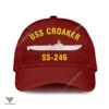 Uss Croaker Ss-246 Classic Baseball Cap Gift For Navy Veteran, Custom Print/embroidered Us Navy Ships Classic Cap