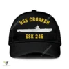 Uss Croaker Ssk 246 Classic Baseball Cap Gift For Navy Veteran, Custom Print/embroidered Us Navy Ships Classic Cap