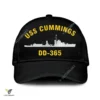 Uss Cummings Dd-365 Classic Baseball Cap Gift For Navy Veteran, Custom Print/embroidered Us Navy Ships Classic Cap