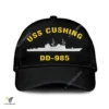 Uss Cushing Dd-985 Classic Baseball Cap Gift For Navy Veteran, Custom Print/embroidered Us Navy Ships Classic Cap