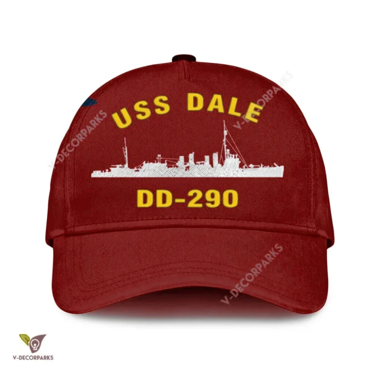 Uss Dale Dd-290 Classic Baseball Cap Gift For Navy Veteran, Custom Print/embroidered Us Navy Ships Classic Cap