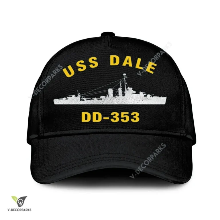 Uss Dale Dd-353 Classic Baseball Cap Gift For Navy Veteran, Custom Print/embroidered Us Navy Ships Classic Cap