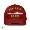 Uss Dale Dd-353 Classic Baseball Cap Gift For Navy Veteran, Custom Print/embroidered Us Navy Ships Classic Cap