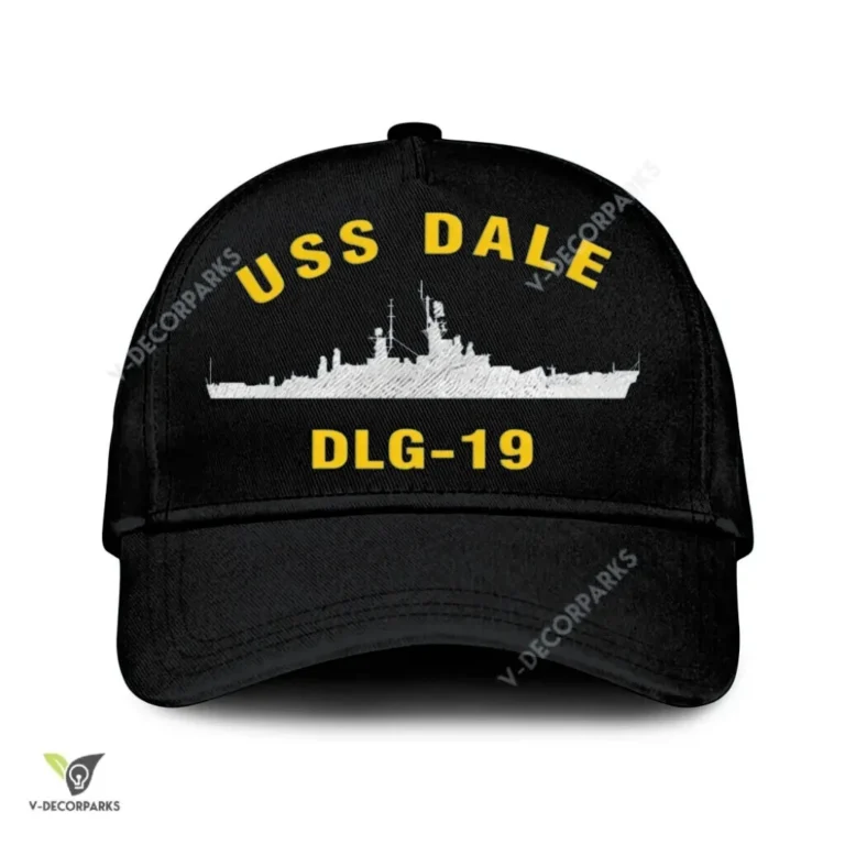 Uss Dale Dlg-19 Classic Baseball Cap Gift For Navy Veteran, Custom Print/embroidered Us Navy Ships Classic Cap