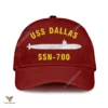 Uss Dallas Ssn-700 Classic Baseball Cap Gift For Navy Veteran, Custom Print/embroidered Us Navy Ships Classic Cap