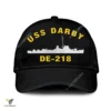Uss Darby De-218 Classic Baseball Cap Gift For Navy Veteran, Custom Print/embroidered Us Navy Ships Classic Cap