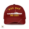 Uss Day De-225 Classic Baseball Cap Gift For Navy Veteran, Custom Print/embroidered Us Navy Ships Classic Cap