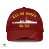 Uss De Haven Dd-727 Classic Baseball Cap Gift For Navy Veteran, Custom Print/embroidered Us Navy Ships Classic Cap