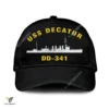 Uss Decatur Dd-341 Classic Baseball Cap Gift For Navy Veteran, Custom Print/embroidered Us Navy Ships Classic Cap