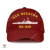 Uss Decatur Dd-936 Classic Baseball Cap Gift For Navy Veteran, Custom Print/embroidered Us Navy Ships Classic Cap