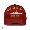 Uss Decatur Ddg-73 Classic Baseball Cap Gift For Navy Veteran, Custom Print/embroidered Us Navy Ships Classic Cap