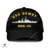 Uss Dewey Ddg-45 Classic Baseball Cap Gift For Navy Veteran, Custom Print/embroidered Us Navy Ships Classic Cap