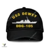 Uss Dewey Ddg-105 Classic Baseball Cap Gift For Navy Veteran, Custom Print/embroidered Us Navy Ships Classic Cap