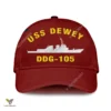 Uss Dewey Ddg-105 Classic Baseball Cap Gift For Navy Veteran, Custom Print/embroidered Us Navy Ships Classic Cap