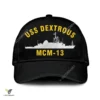 Uss Dextrous Mcm-13 Classic Baseball Cap Gift For Navy Veteran, Custom Print/embroidered Us Navy Ships Classic Cap