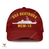 Uss Dextrous Mcm-13 Classic Baseball Cap Gift For Navy Veteran, Custom Print/embroidered Us Navy Ships Classic Cap