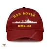 Uss Doyle Dms-34 Classic Baseball Cap Gift For Navy Veteran, Custom Print/embroidered Us Navy Ships Classic Cap