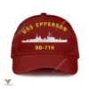 Uss Epperson Dd-719 Classic Baseball Cap Gift For Navy Veteran, Custom Print/embroidered Us Navy Ships Classic Cap