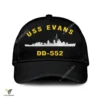 Uss Evans Dd-552 Classic Baseball Cap Gift For Navy Veteran, Custom Print/embroidered Us Navy Ships Classic Cap