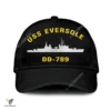 Uss Eversole Dd-789 Classic Baseball Cap Gift For Navy Veteran, Custom Print/embroidered Us Navy Ships Classic Cap