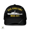 Uss Exultant Mso 441 Classic Baseball Cap Gift For Navy Veteran, Custom Print/embroidered Us Navy Ships Classic Cap