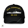 Uss Farragut Dd-348 Classic Baseball Cap Gift For Navy Veteran, Custom Print/embroidered Us Navy Ships Classic Cap