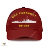 Uss Farragut Dd-348 Classic Baseball Cap Gift For Navy Veteran, Custom Print/embroidered Us Navy Ships Classic Cap