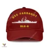 Uss Farragut Dlg-6 Classic Baseball Cap Gift For Navy Veteran, Custom Print/embroidered Us Navy Ships Classic Cap