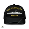 Uss Fechteler Dd 870 Classic Baseball Cap Gift For Navy Veteran, Custom Print/embroidered Us Navy Ships Classic Cap