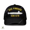 Uss Finback Ssn-670 Classic Baseball Cap Gift For Navy Veteran, Custom Print/embroidered Us Navy Ships Classic Cap