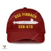 Uss Finback Ssn-670 Classic Baseball Cap Gift For Navy Veteran, Custom Print/embroidered Us Navy Ships Classic Cap