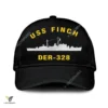 Uss Finch Der-328 Classic Baseball Cap Gift For Navy Veteran, Custom Print/embroidered Us Navy Ships Classic Cap