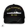 Uss Flaherty De-135 Classic Baseball Cap Gift For Navy Veteran, Custom Print/embroidered Us Navy Ships Classic Cap