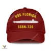 Uss Florida Ssbn 728 Classic Baseball Cap Gift For Navy Veteran, Custom Print/embroidered Us Navy Ships Classic Cap