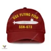 Uss Flying Fish Ssn-673 Classic Baseball Cap Gift For Navy Veteran, Custom Print/embroidered Us Navy Ships Classic Cap