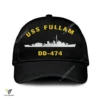 Uss Fullam Dd-474 Classic Baseball Cap Gift For Navy Veteran, Custom Print/embroidered Us Navy Ships Classic Cap
