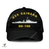 Uss Gainard Dd-706 Classic Baseball Cap Gift For Navy Veteran, Custom Print/embroidered Us Navy Ships Classic Cap