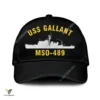 Uss Gallant Mso-489 Classic Baseball Cap Gift For Navy Veteran, Custom Print/embroidered Us Navy Ships Classic Cap